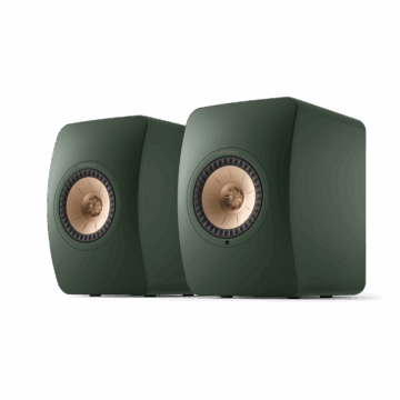 KEF LS50 Wireless II belaidės Hi-Fi kolonėlės (pora) – Moss Green