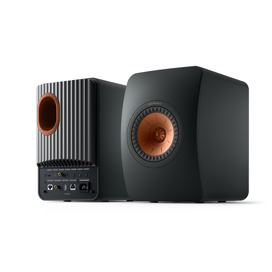 ls50-wireless-2_sp4025b_product__front-back KEF LS50 Wireless II belaidės Hi-Fi kolonėlės (pora) – Mineral White