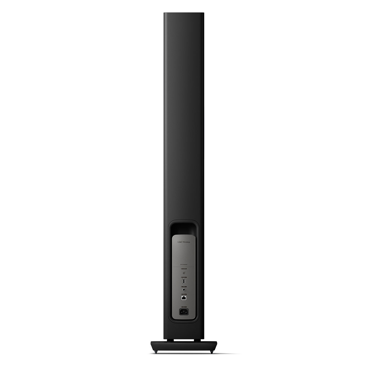 ls60-wireless_sp4017b_product__back_secondary KEF LS60 Wireless belaidės grindinės kolonėlės (pora) – Carbon Black