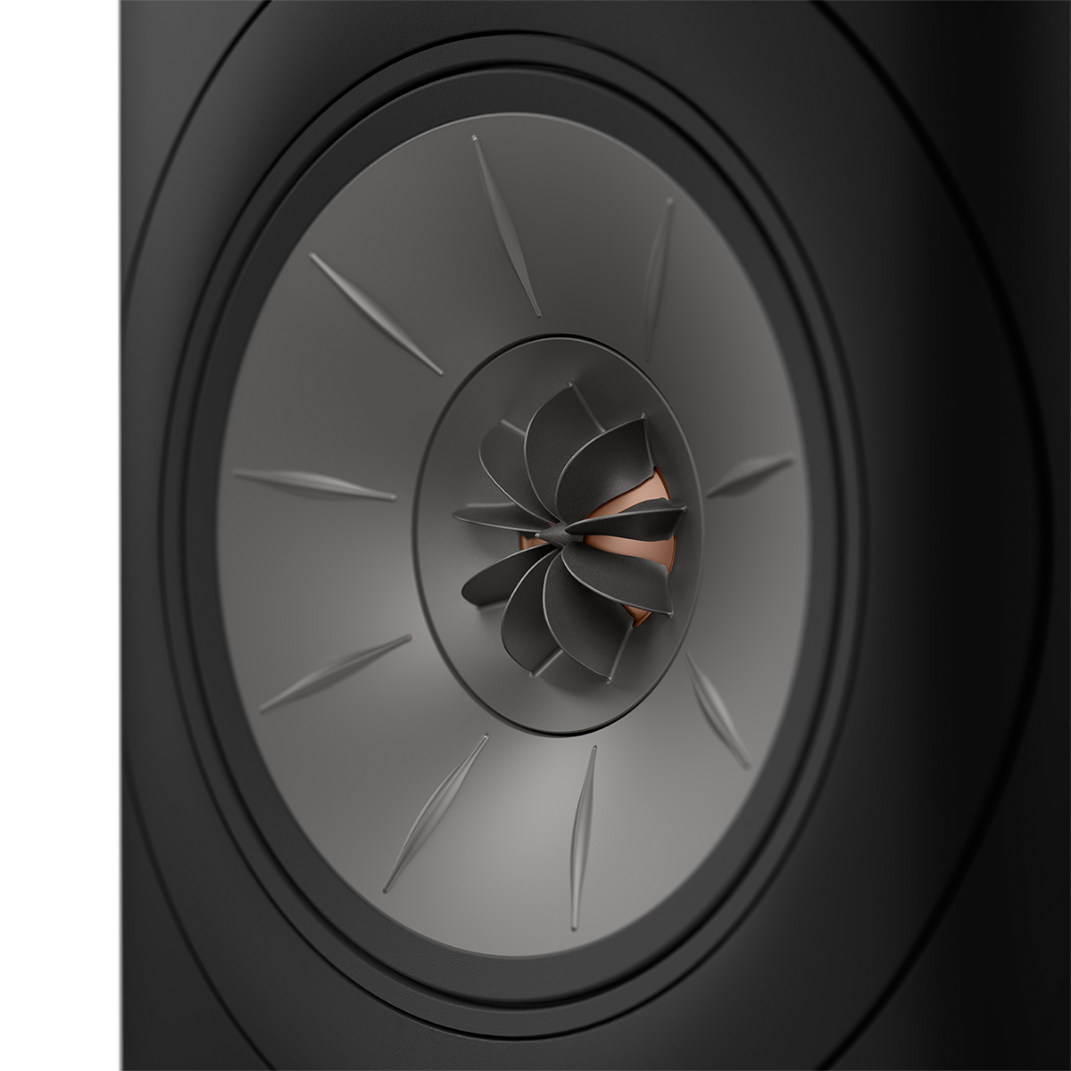 ls60-wireless_sp4017b_product_uni-q_front-side_detail KEF LS60 Wireless belaidės grindinės kolonėlės (pora) – Carbon Black