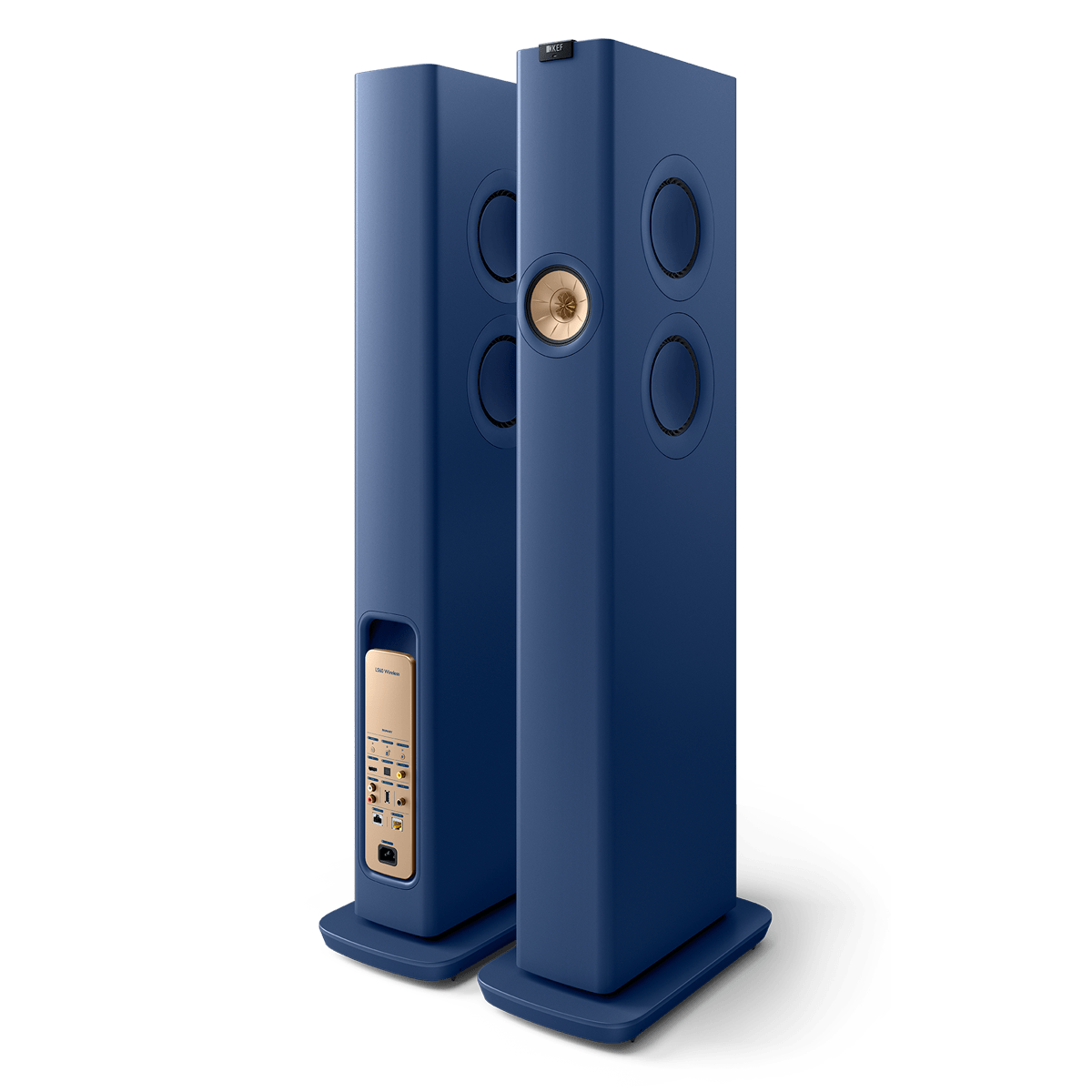 ls60-wireless_sp4017c_product__front-back-side KEF LS60 Wireless belaidės grindinės kolonėlės (pora) – Carbon Black