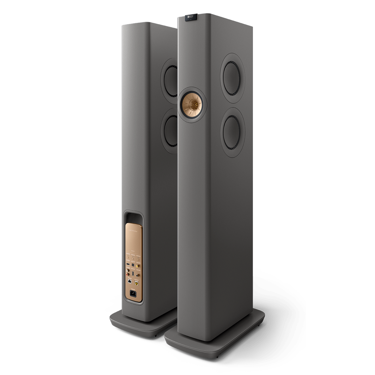 ls60-wireless_sp4017h_product__front-back-side KEF LS60 Wireless belaidės grindinės kolonėlės (pora) – Carbon Black
