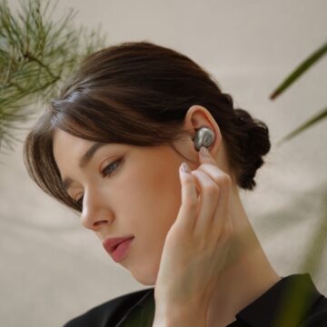 KEF Mu3 belaidės įstatomos ausinės – Silver Grey