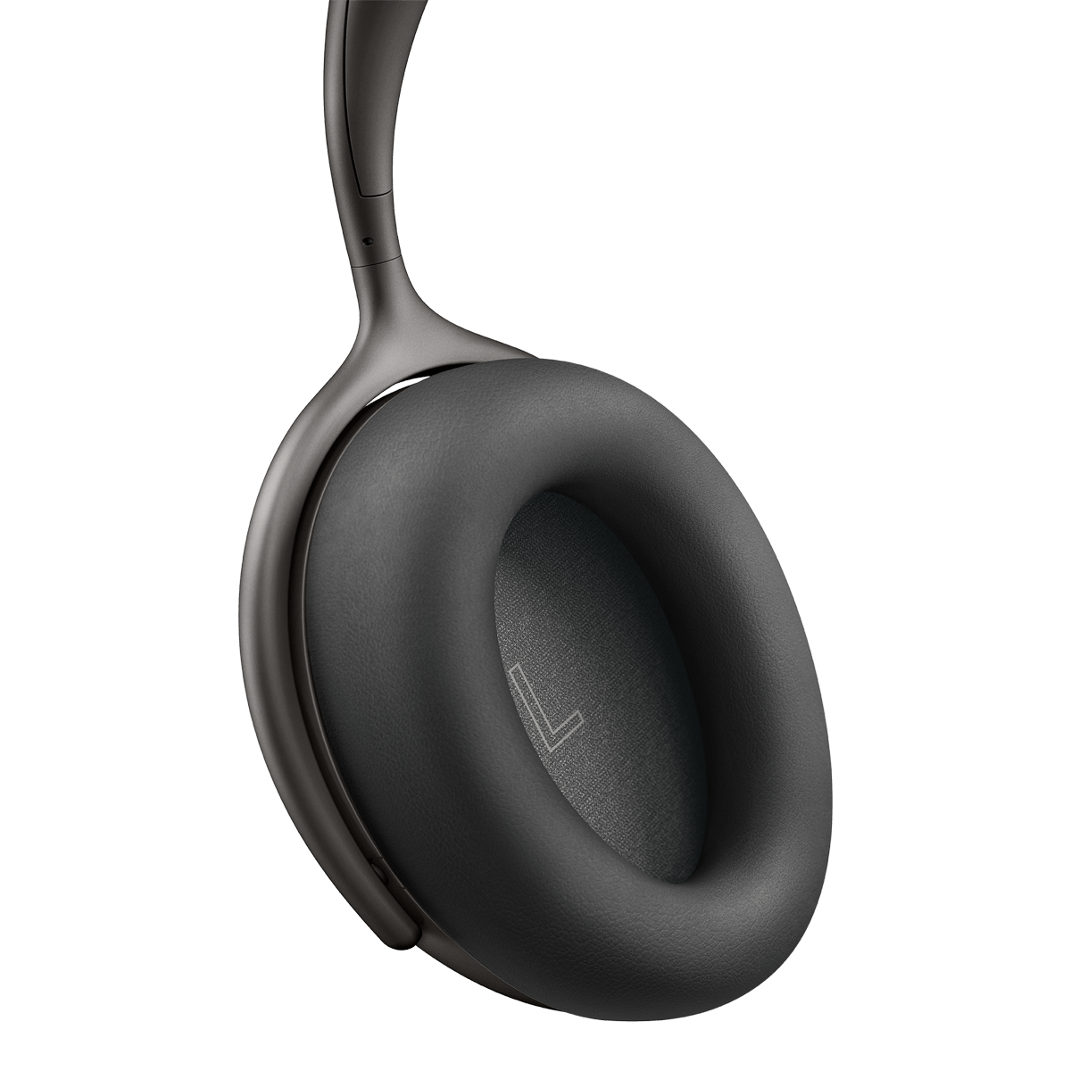 mu7_sp4029h_product__side_detail KEF Mu7 triukšmą slopinančios belaidės ausinės – Charcoal Grey