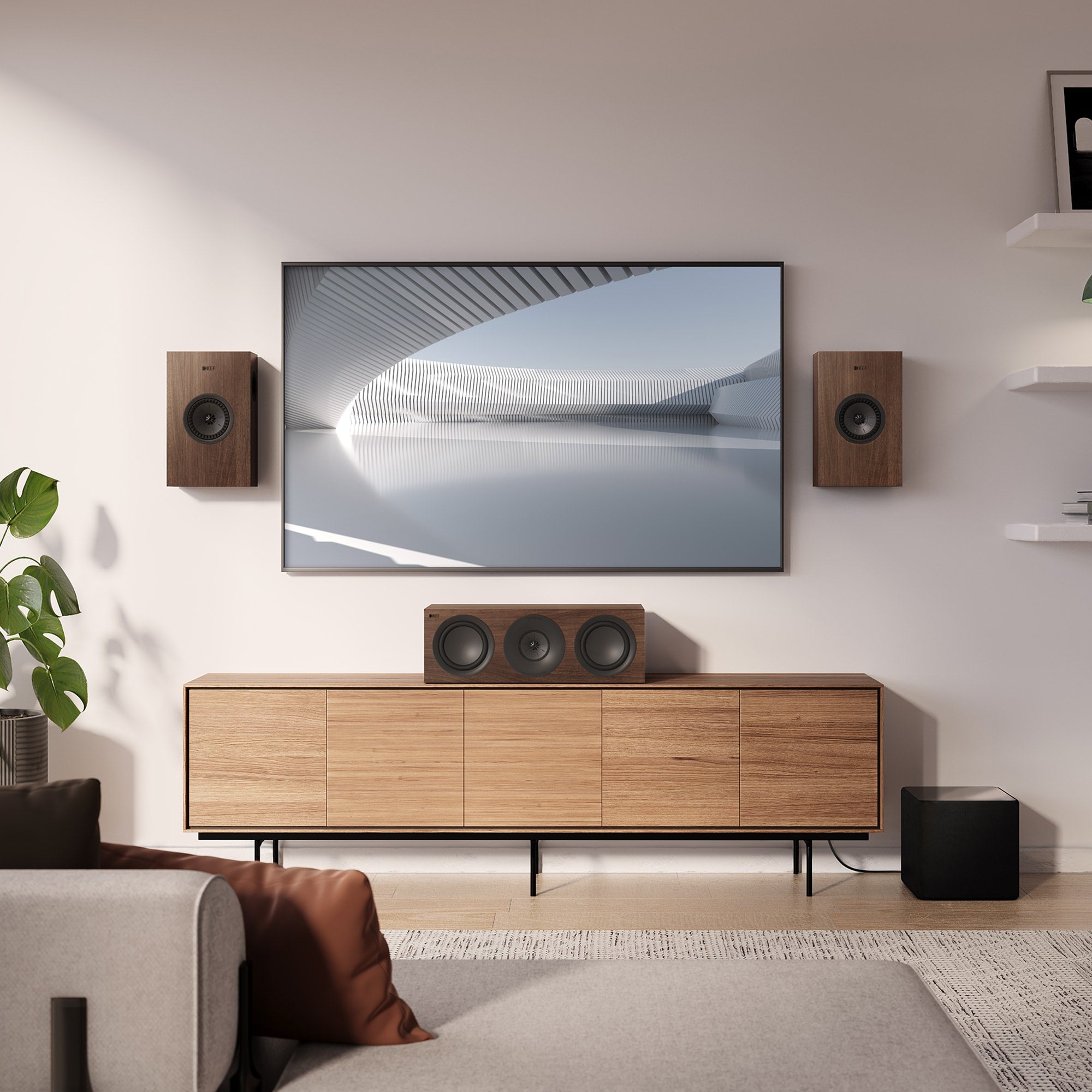 q4-meta_sp4088w0_lifestyle__front KEF Q4 Meta kabinama kolonėlė (vnt.) – Satin White