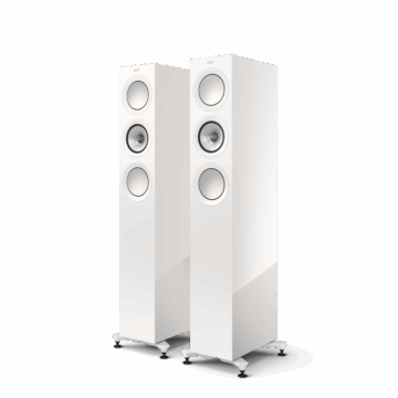 KEF R5 Meta grindinės kolonėlės (pora) – Gloss White