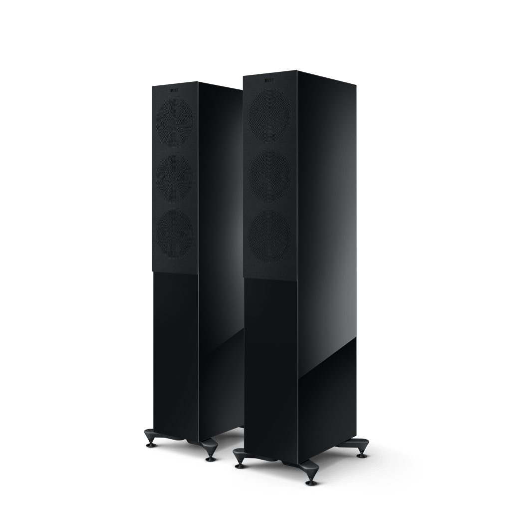r5-meta_sp4054b1_product_grille_front-side KEF R5 Meta grindinės kolonėlės (pora) – Gloss Black