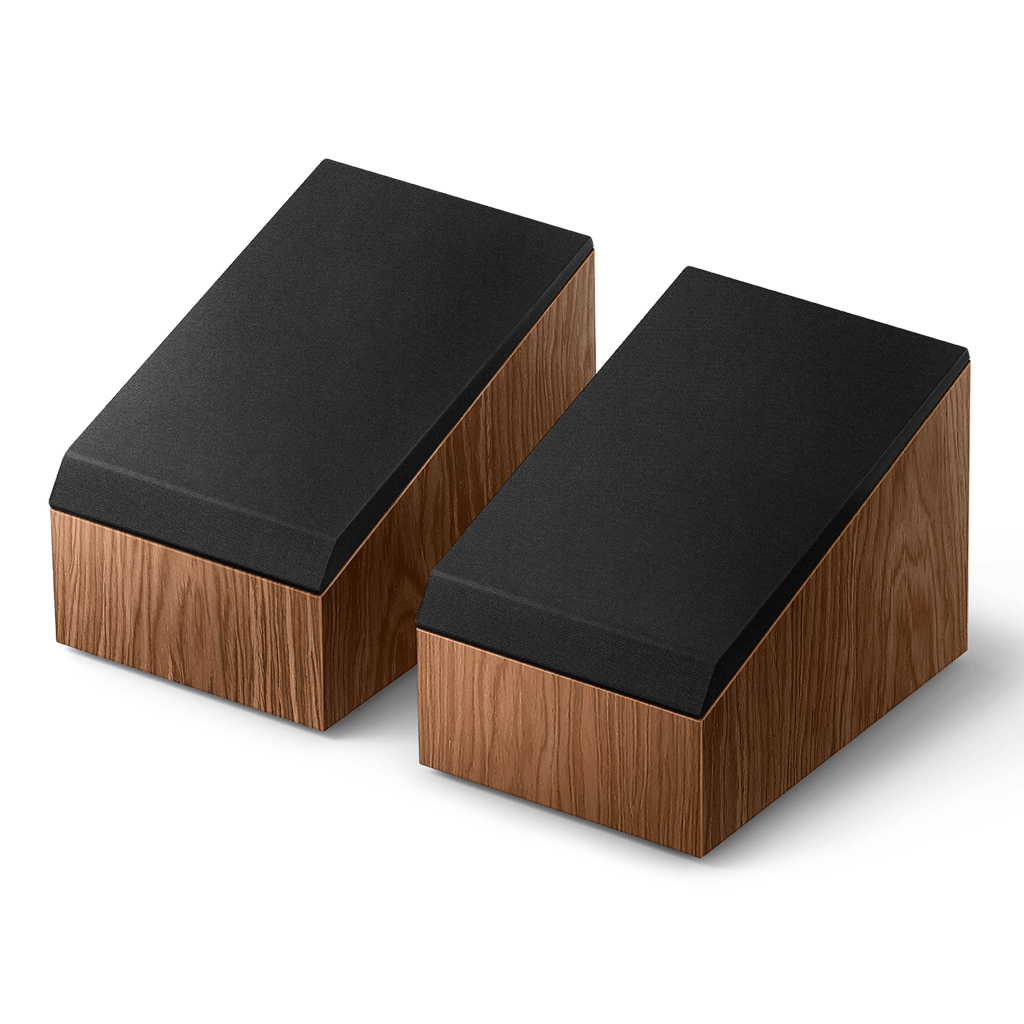 r8-meta_sp4059w_product_grille_front-side KEF R8A Meta erdvinio (surround) garso kolonėlės (pora) – Walnut
