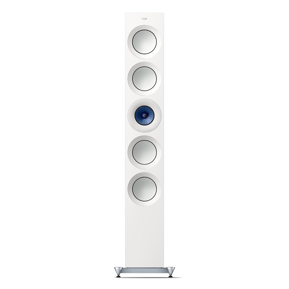 reference-5-floorstanding-speaker_sp4050c_product__front KEF Reference 5 grindinės kolonėlės (pora) – High Gloss White/Blue