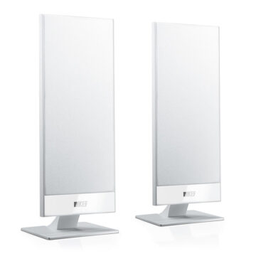 KEF T101 namų kino kolonėlės (pora) – White