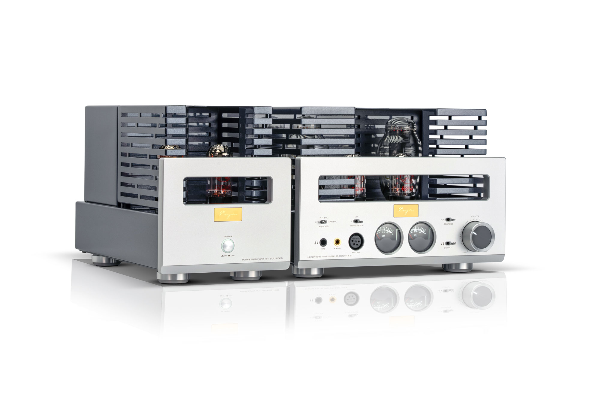 Cayin-HA-300-MK3-sidabrinis-3-HA-300_MK3_Silver_seite_links_Gitter_2000px Cayin HA-300 MK3 sidabrinis