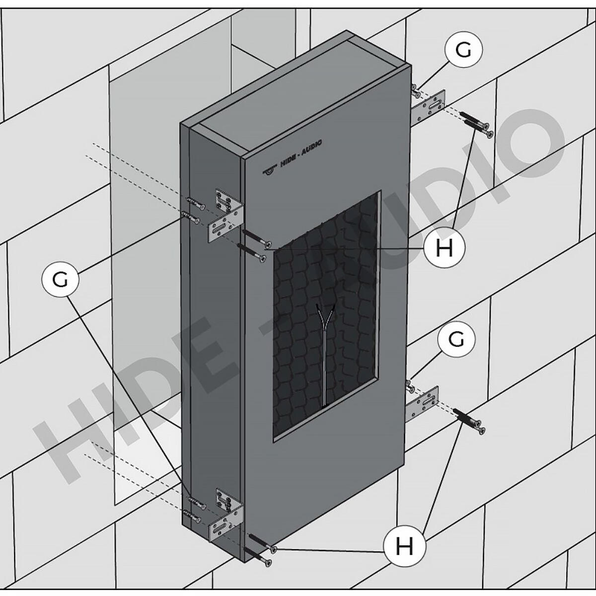 1-w-scianie DALI BOX PHANTOM H-50 SHORT